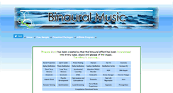 Desktop Screenshot of musicbinaural.com