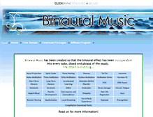 Tablet Screenshot of musicbinaural.com